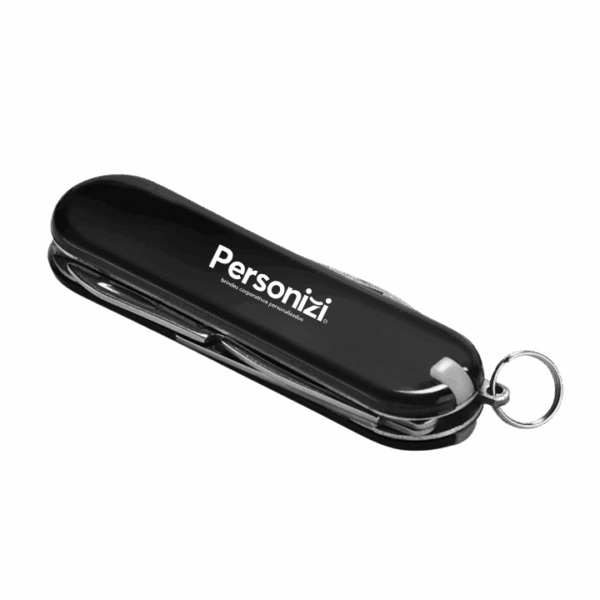 O canivete multifunções em ABS e metal personalizado é um brinde útil e durável. Ideal como brinde corporativo para empresas que buscam oferecer algo prático e diferenciado.