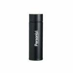 Garrafa térmica inox 320ml com personalização. Ideal como brinde corporativo funcional e elegante para eventos e campanhas promocionais.