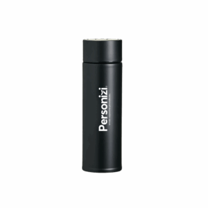Garrafa térmica inox 320ml com personalização. Ideal como brinde corporativo funcional e elegante para eventos e campanhas promocionais.