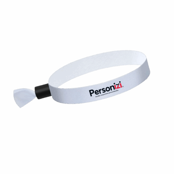 Pulseira de tecido personalizada ideal para eventos corporativos e ações promocionais. Destaque sua marca com estilo e segurança.