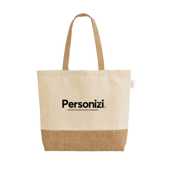 Sacola personalizada em 70% algodão. Brinde sustentável e prático para eventos corporativos, ações promocionais e kits institucionais.