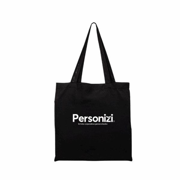 Ecobag 37x35cm em algodão personalizada com logo. Brinde sustentável e útil para eventos, campanhas promocionais e ações institucionais.