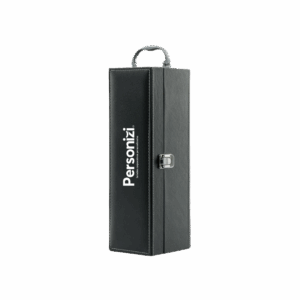 Kit vinho 4 peças para uma garrafa personalizado, ideal como brindes personalizados sofisticados para eventos, ações corporativas e datas especiais.