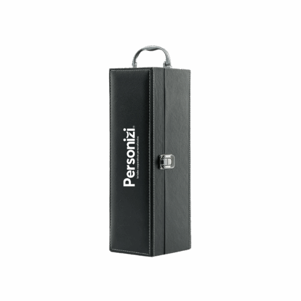 Kit vinho 4 peças para uma garrafa personalizado, ideal como brindes personalizados sofisticados para eventos, ações corporativas e datas especiais.