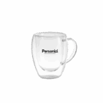 Caneca de vidro 350ml personalizada — brinde sofisticado e funcional com logo para eventos, ações promocionais e brindes corporativos.