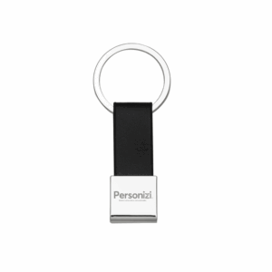 Chaveiro Metal com Couro Personalizado