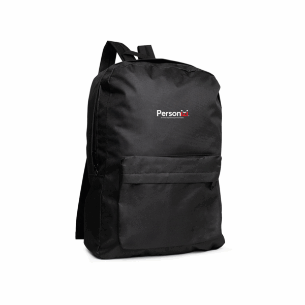Mochila nylon 14L personalizada, ideal como brinde corporativo funcional e versátil para ações promocionais e eventos empresariais.