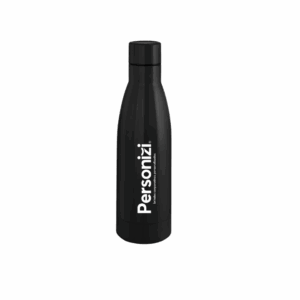 Garrafa térmica 450ml personalizada com logo. Brinde compacto, elegante e funcional para ações promocionais e uso diário corporativo.
