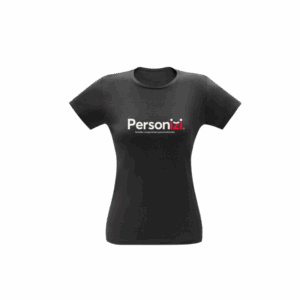 Camiseta feminina gola redonda em algodão personalizada, ideal como brinde corporativo confortável e versátil para ações promocionais e eventos empresariais.