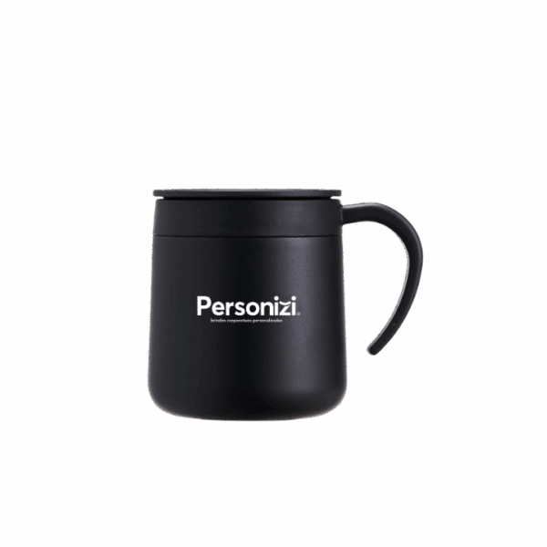 Caneca térmica inox 300ml com personalização. Ideal como brindes corporativos para eventos, campanhas e ações promocionais.