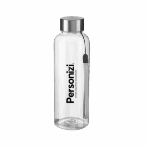 Garrafa plástica 500 ml com personalização em tampografia – brindes personalizados ideais para ações promocionais e eventos corporativos.
