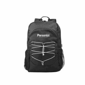 Mochila para notebook 15.6" em poliéster reciclado. Brindes personalizados sustentáveis, resistentes e ideais para empresas e eventos