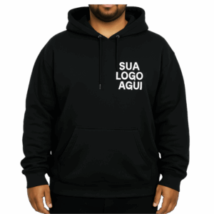 Blusa moletom plus size em algodão com personalização. Ideal como brindes personalizados para ações de marketing e eventos corporativos.