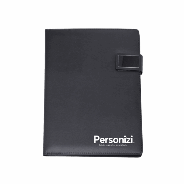 Pasta convenção com porta celular ideal para brindes personalizados em eventos corporativos e ações promocionais.