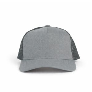 Boné Poliéster Aba Curva Sem Divisão com Tela Personalizado Cinza | Personalizado com Logo | Personizi