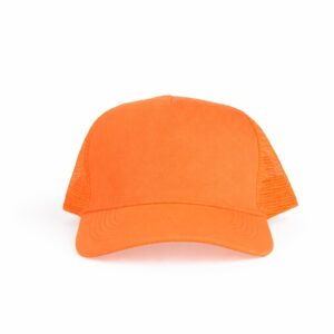Boné Poliéster Aba Curva Sem Divisão com Tela Personalizado Laranja | Personalizado com Logo | Personizi