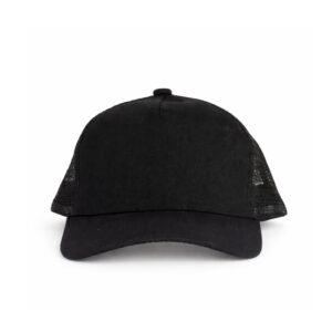 Boné Poliéster Aba Curva Sem Divisão com Tela Personalizado Preto | Personalizado com Logo | Personizi