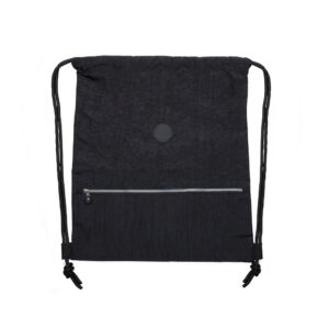 Mochila Saco Nylon Impermeável Personalizada Preto | Personalizado com Logo | Personizi