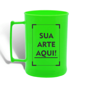 Caneca Acrílica 500ml Luxo Personalizada Verde | Personalizado com Logo | Personizi
