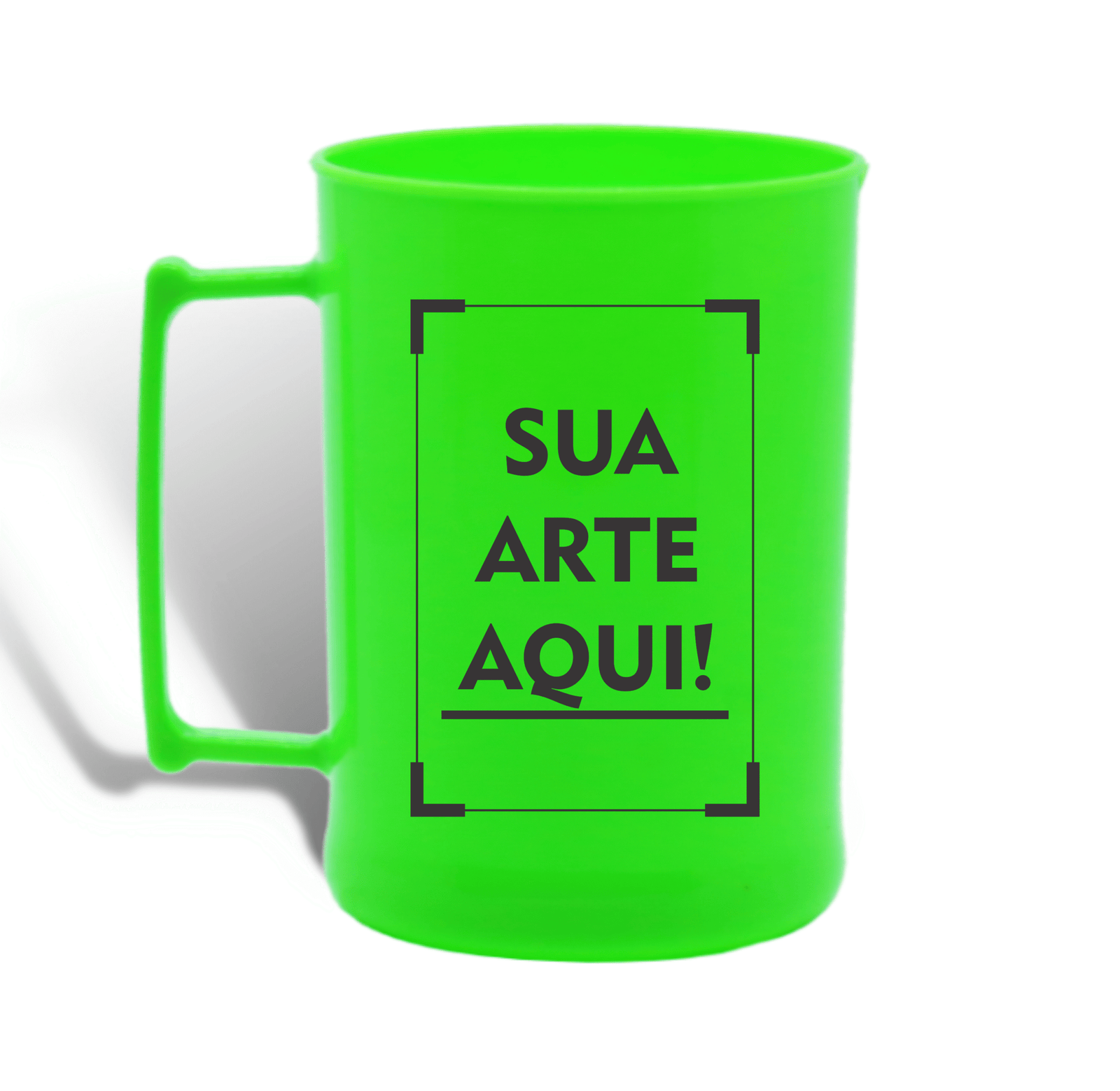 Caneca Acrílica 500ml Luxo Personalizada Verde | Personalizado com Logo | Personizi