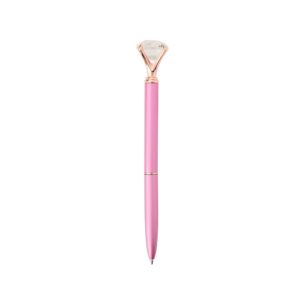 Caneta Metal Diamante Personalizada Rosa | Personalizado com Logo | Personizi