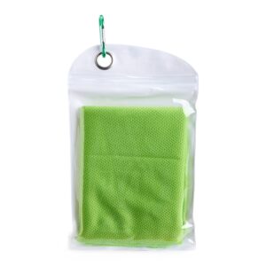 Toalha Esportiva Refrescante de Elastano Personalizada Verde | Personalizado com Logo | Personizi