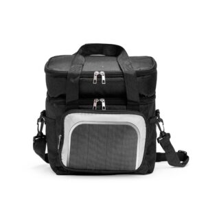 Bolsa Térmica Dupla 12L Personalizada Preto | Personalizado com Logo | Personizi