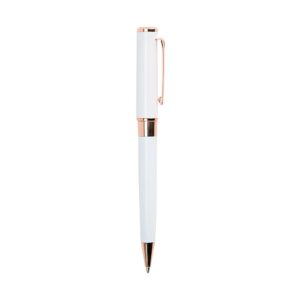Caneta Metal 14x2cm Personalizada Branco | Personalizado com Logo | Personizi