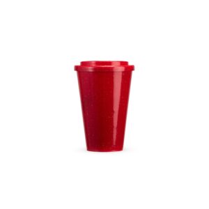 Copo Fibra de Madeira Personalizado Vermelho | Personalizado com Logo | Personizi