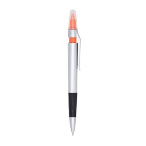 Caneta Plástica Marca Texto 15x2cm Personalizada Laranja | Personalizado com Logo | Personizi