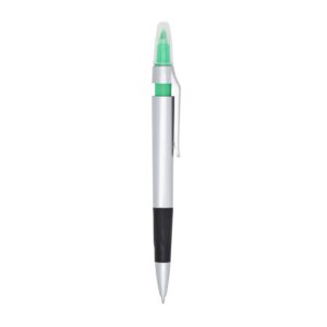 Caneta Plástica Marca Texto 15x2cm Personalizada Verde | Personalizado com Logo | Personizi