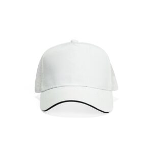 Boné Poliéster Aba Curva com Tela Personalizado Branco | Personalizado com Logo | Personizi
