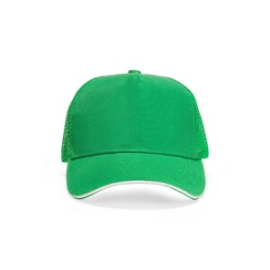 Boné Poliéster Aba Curva com Tela Personalizado Verde | Personalizado com Logo | Personizi