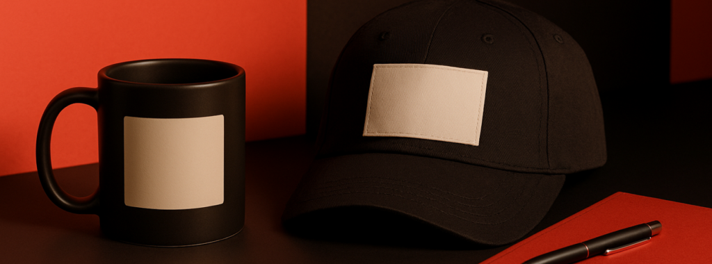 Brindes personalizados que refletem a identidade da marca.