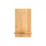 Suporte para celular em bambu Personalizado | Personalizado com Logo | Personizi