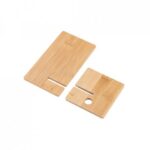 Suporte para celular em bambu Personalizado | Personalizado com Logo | Personizi
