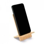 Suporte para celular em bambu Personalizado | Personalizado com Logo | Personizi