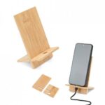 Suporte para celular em bambu Personalizado | Personalizado com Logo | Personizi