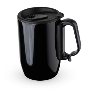Caneca Inox Parede Dupla Personalizada Preto | Personalizado com Logo | Personizi
