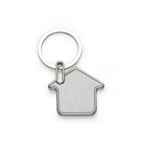 Chaveiro Metal Casa Personalizado Mod.2 prata | Personalizado com Logo | Personizi