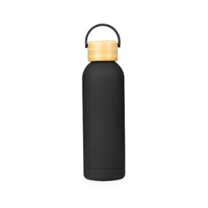 Garrafa Térmica 500ml Personalizada Preto | Personalizado com Logo | Personizi