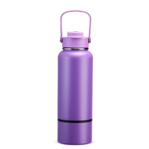 Garrafa Térmica 800ml Personalizada Roxo | Personalizado com Logo | Personizi