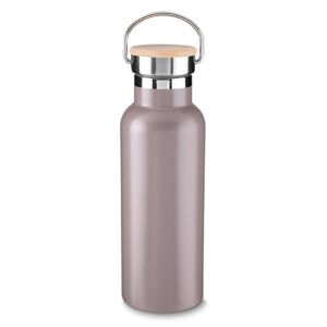 Garrafa Térmica Inox 500ml Mod.03 Personalizada Marrom | Personalizado com Logo | Personizi