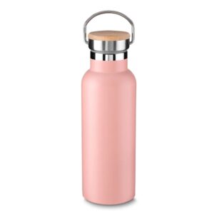Garrafa Térmica Inox 500ml Mod.03 Personalizada Rosa | Personalizado com Logo | Personizi