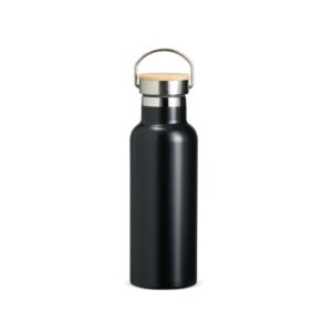 Garrafa Térmica Inox 500ml Mod.04 Personalizada Preto | Personalizado com Logo | Personizi