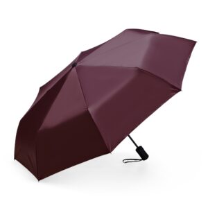 Guarda-chuva Automático com Proteção UV Personalizado Vinho | Personalizado com Logo | Personizi