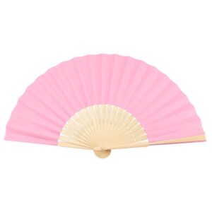Leque Plástico 21x3cm Personalizado Rosa | Personalizado com Logo | Personizi