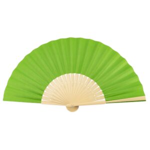 Leque Plástico 21x3cm Personalizado Verde | Personalizado com Logo | Personizi