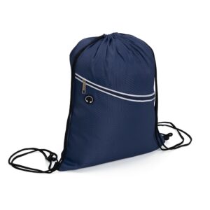 Mochila Saco Poliéster Personalizada Mod.3 Azul Marinho | Personalizado com Logo | Personizi