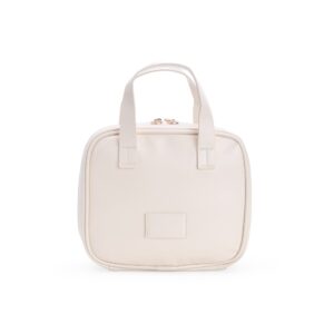 Nécessaire de Couro Sintético 21x21cm Personalizado Branco | Personalizado com Logo | Personizi